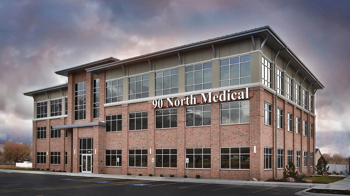 Facade of 90 North Medical Office building.