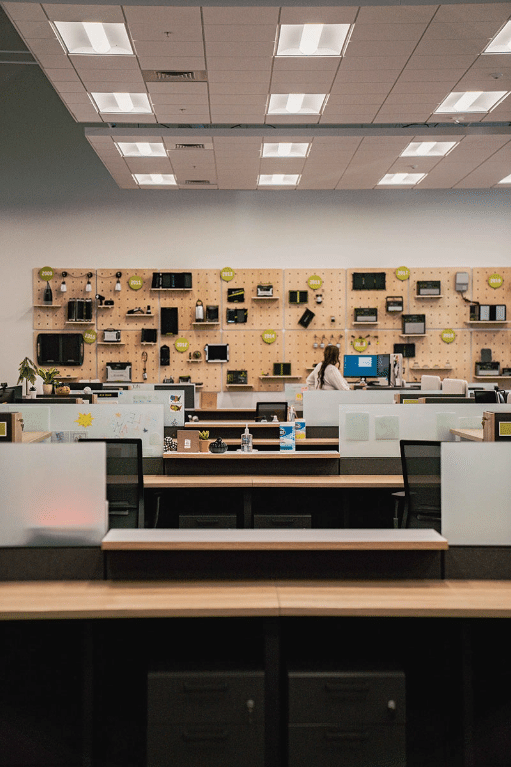 View of office spaces inside Goal Zero Global Headquarters.