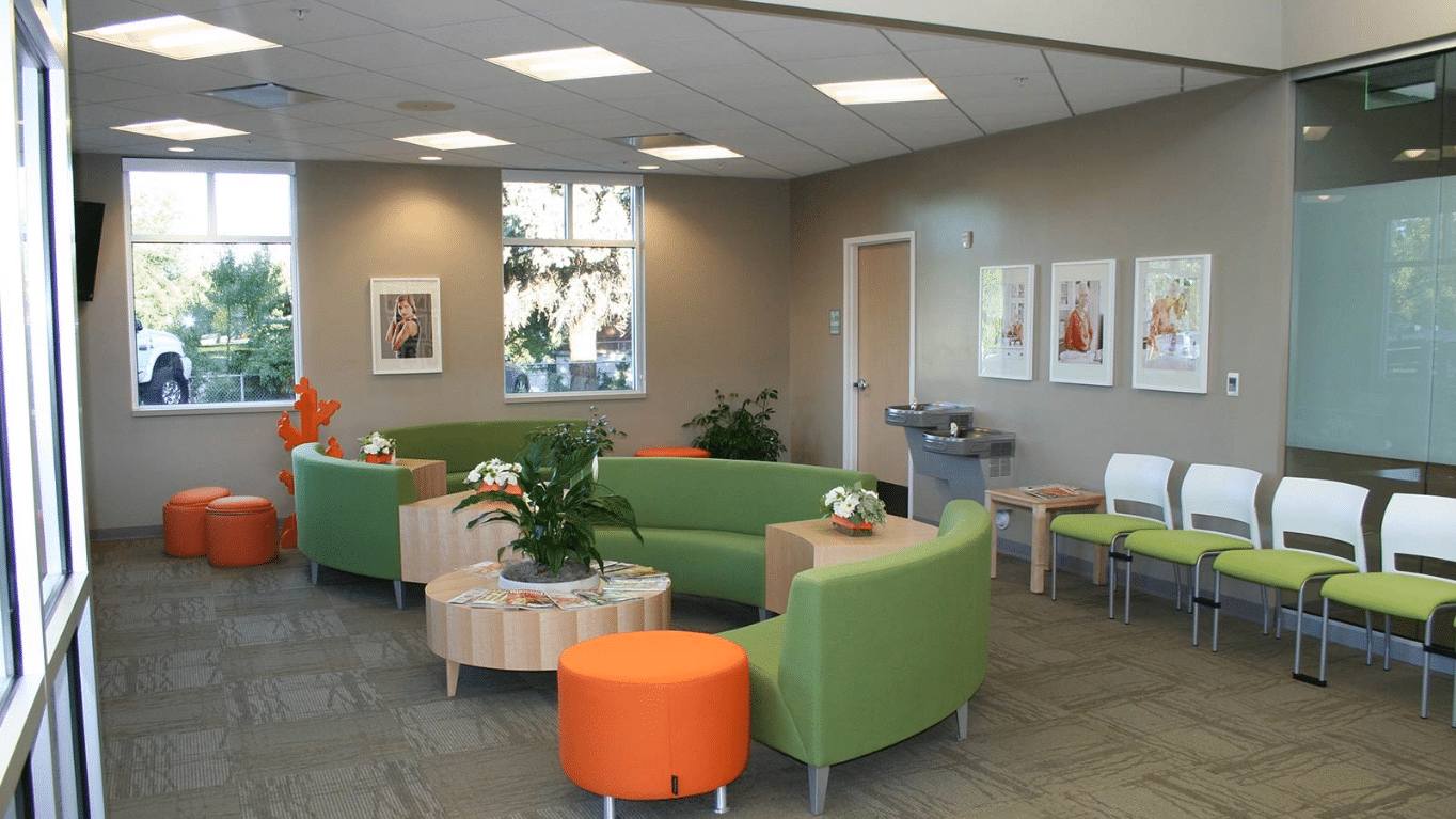 Waiting area inside Valley OB/GYN.