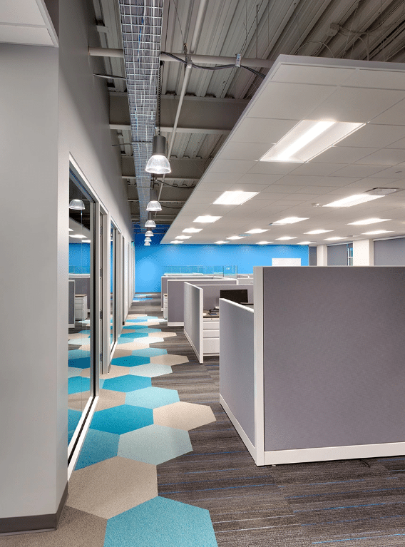 The office cubicles in ASEA Global Headquarters.