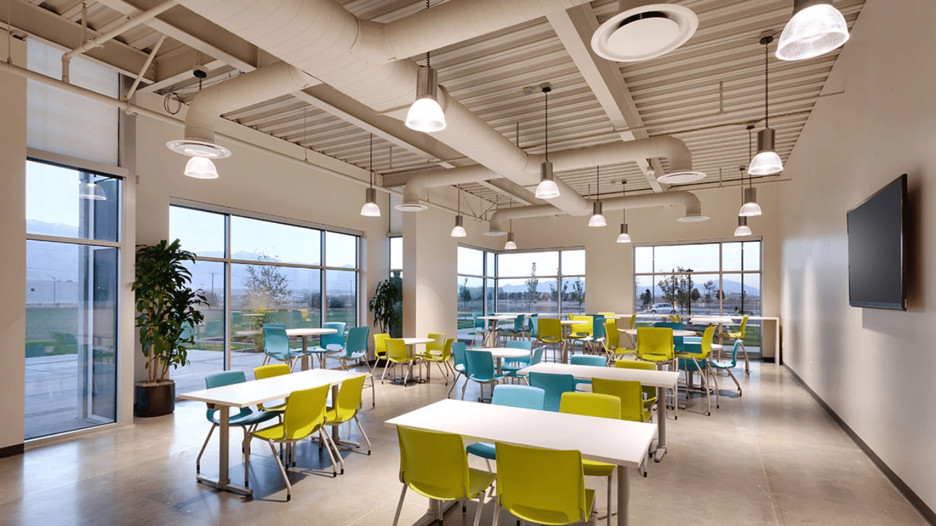 The cafeteria inside ASEA Global Headquarters.