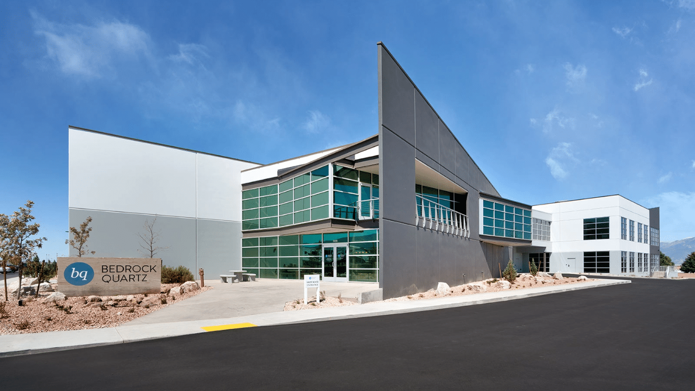 Facade of the Bedrock Quartz building.