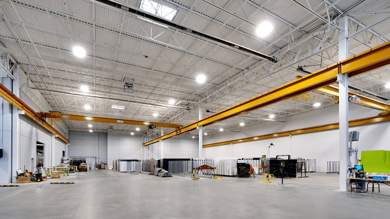 A warehouse inside Bedrock Quartz building.