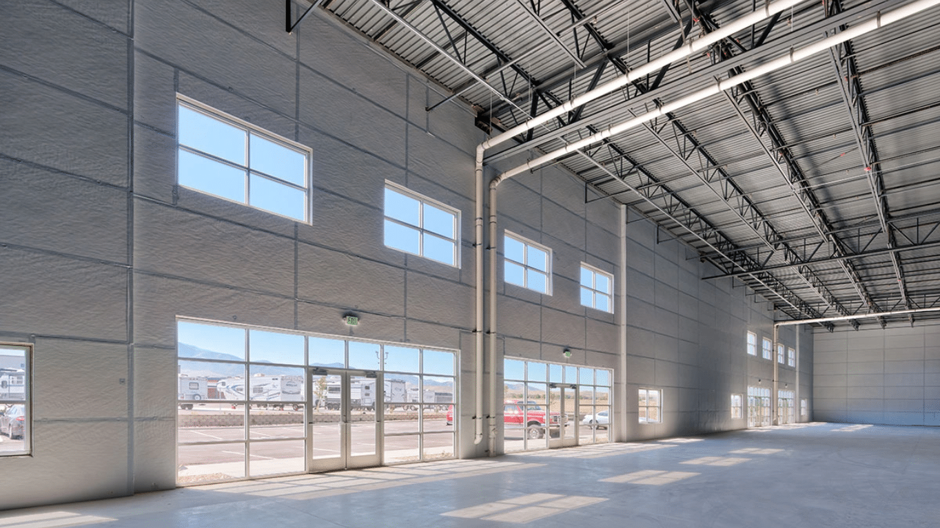 A warehouse inside Bedrock Quartz building.