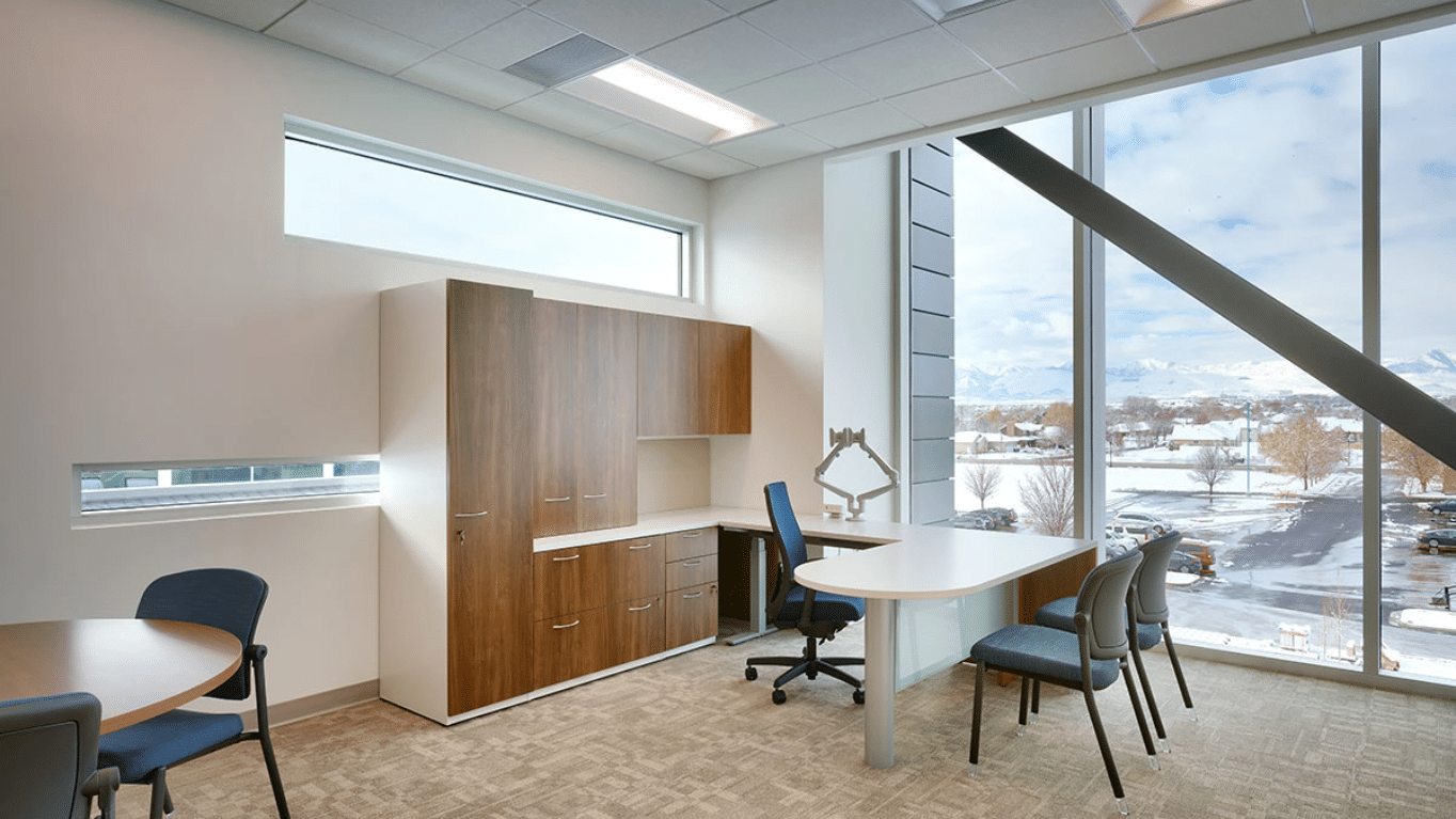 One of the offices inside South Jordan Public Safety Building.