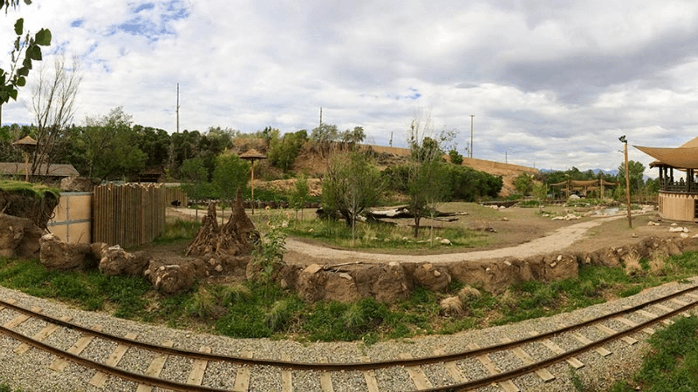 A view of Hogle Zoo's African Savanna.