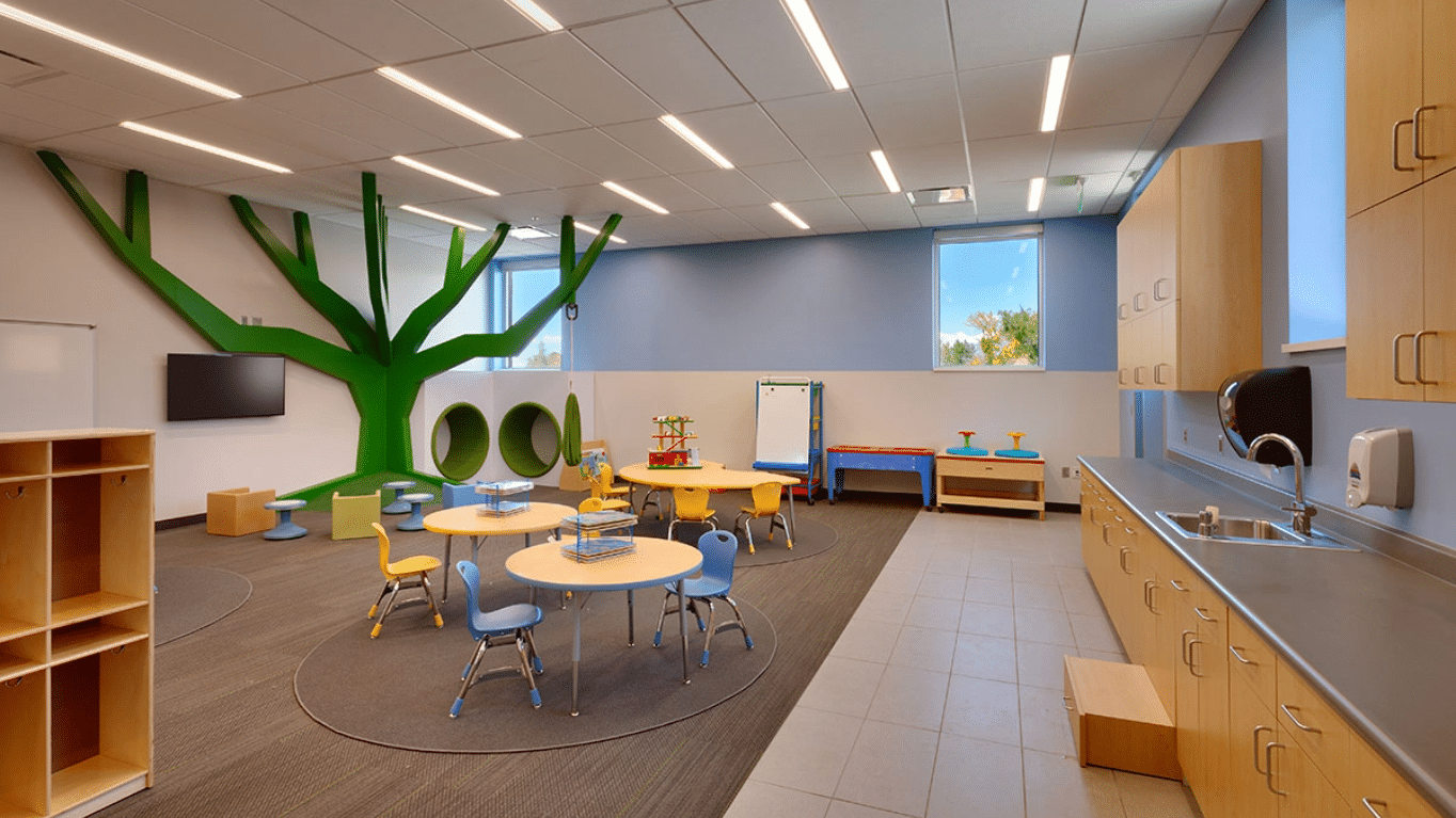 Learning room of Melisa Nellesen Center for Autism.