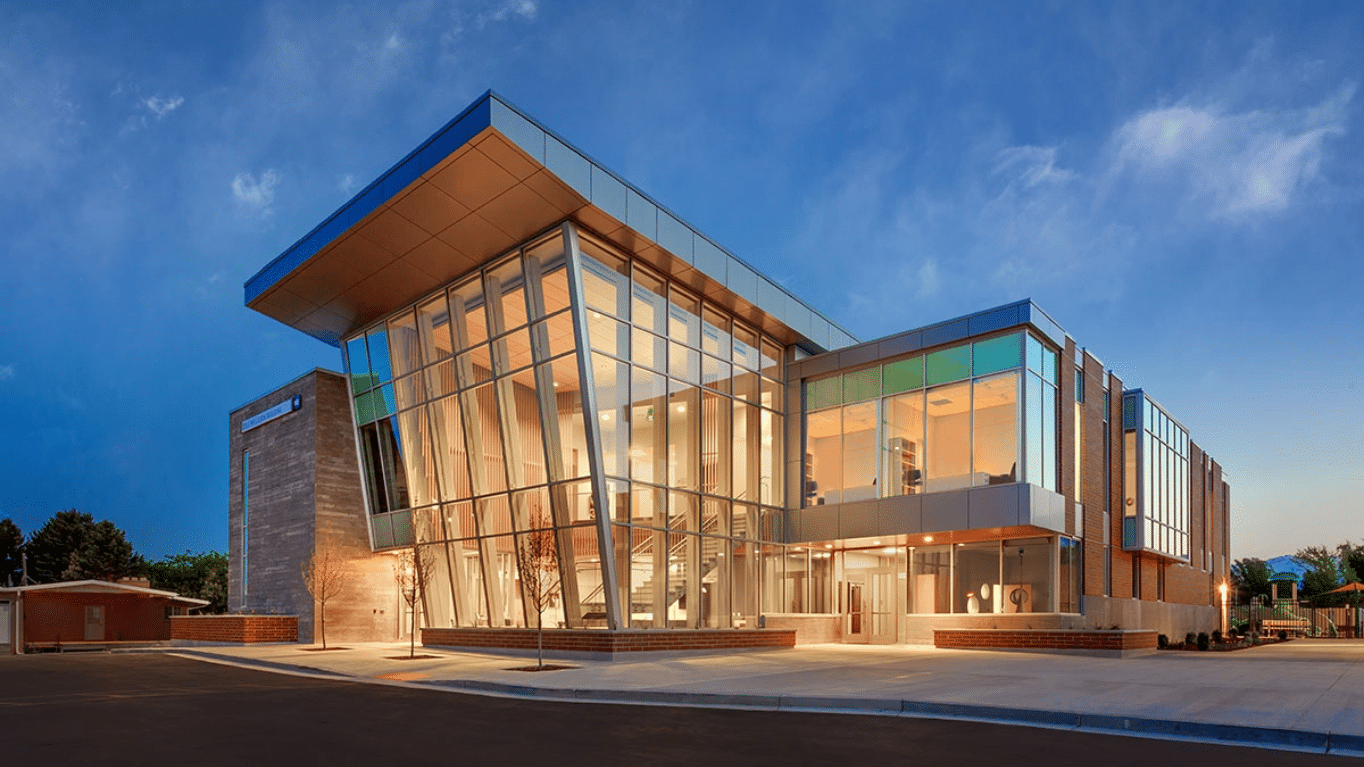 Facade of Melisa Nellesen Center for Autism.